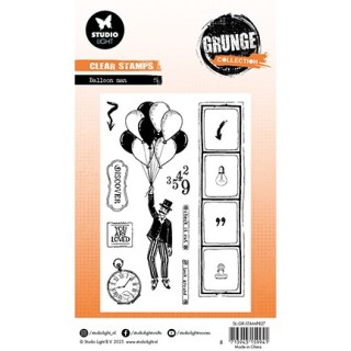 (SL-GR-STAMP827)Studio light clear stamp Ballon Man Grunge Collection nr.827