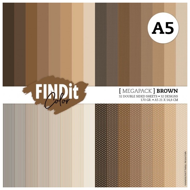 (FITCPPA5001)Findit Color - Megapack - Brown - A5