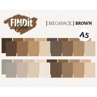 (FITCPPA5001)Findit Color - Megapack - Brown - A5