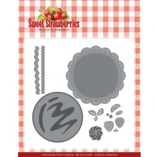 (BBD10045)Dies - Berries Beauties - Sweet Strawberries - Strawberry Pie