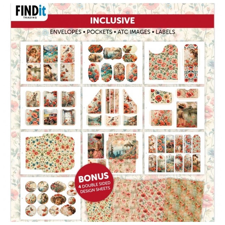 (BBCB10010)Berries Beauties - All-in-one Craft Book 10 - Poppy Flowers