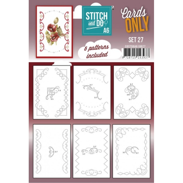 (COSTDOA610027)Stitch and Do - Cards Only A6 - Set 27