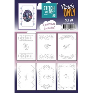 (COSTDOA610028)Stitch and Do - Cards Only A6 - Set 28