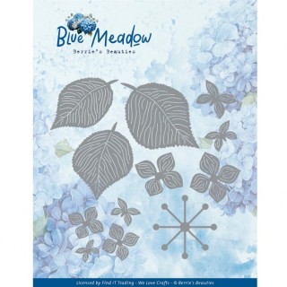 (BBD10049)Dies - Berries Beauties - Blue Meadow - Blue Hydrangea