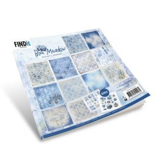(BBPP10022)Paperpack - Berries Beauties - Blue Meadow 20 x 20 cm