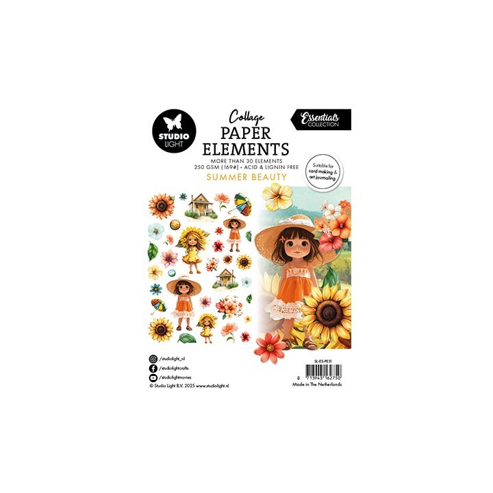 (SL-ES-PE31)Studio Light SL Paper Elements Summer Beauty Essentials nr.31