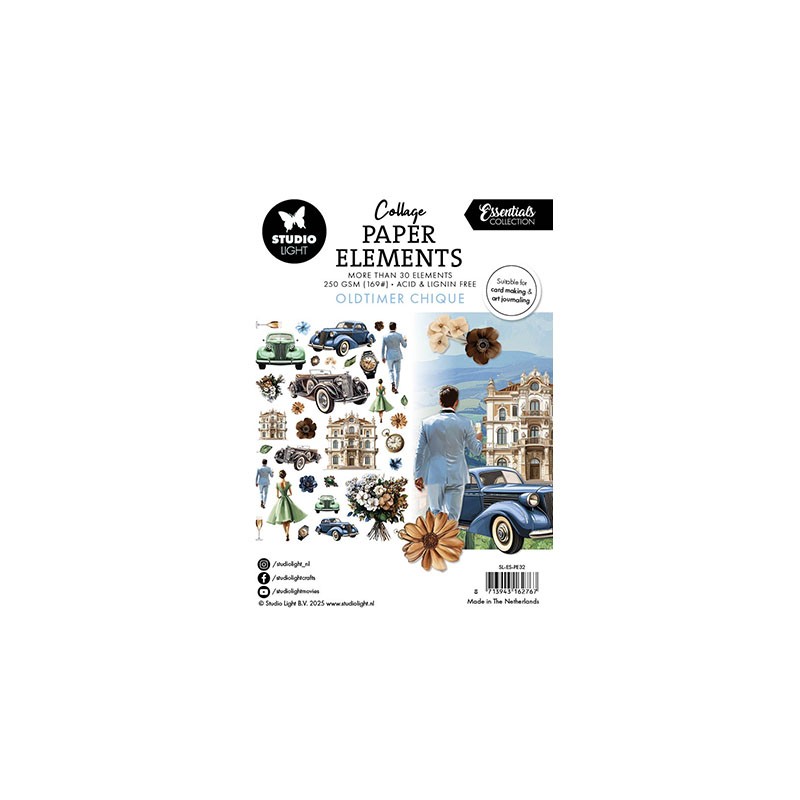 (SL-ES-PE32)Studio Light SL Paper Elements Oldtimer Chique Essentials nr.32 (SL-ES-PE32)Studio Light SL Paper Elements Oldtimer Chique Essentials nr.32