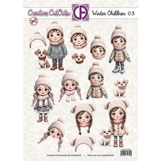 (CCO-003)3D Creative CutOuts Winter Children 03