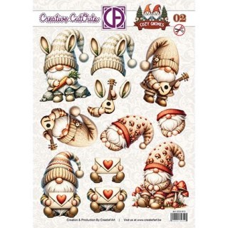 (CCO-013)3D Creative CutOuts Cozy Gnomes 02