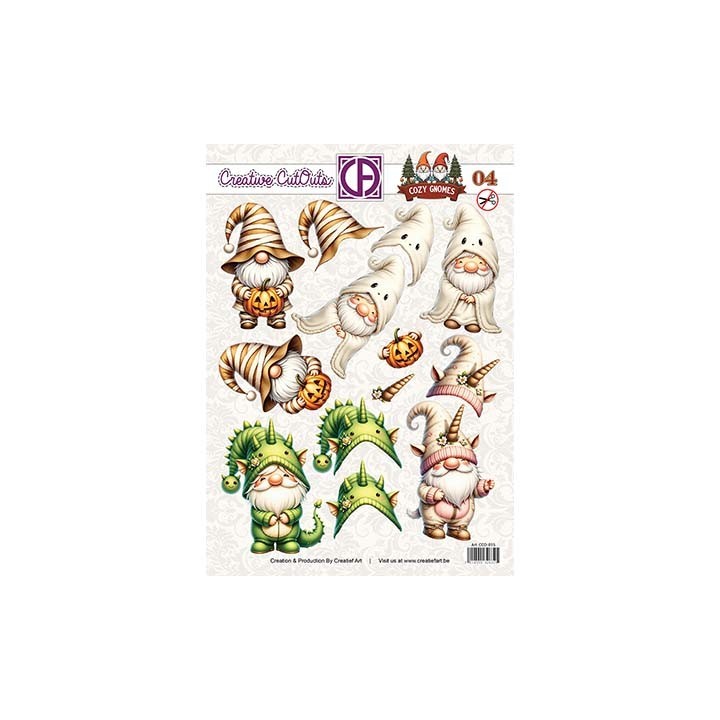 (CCO-015)3D Creative CutOuts Cozy Gnomes 04