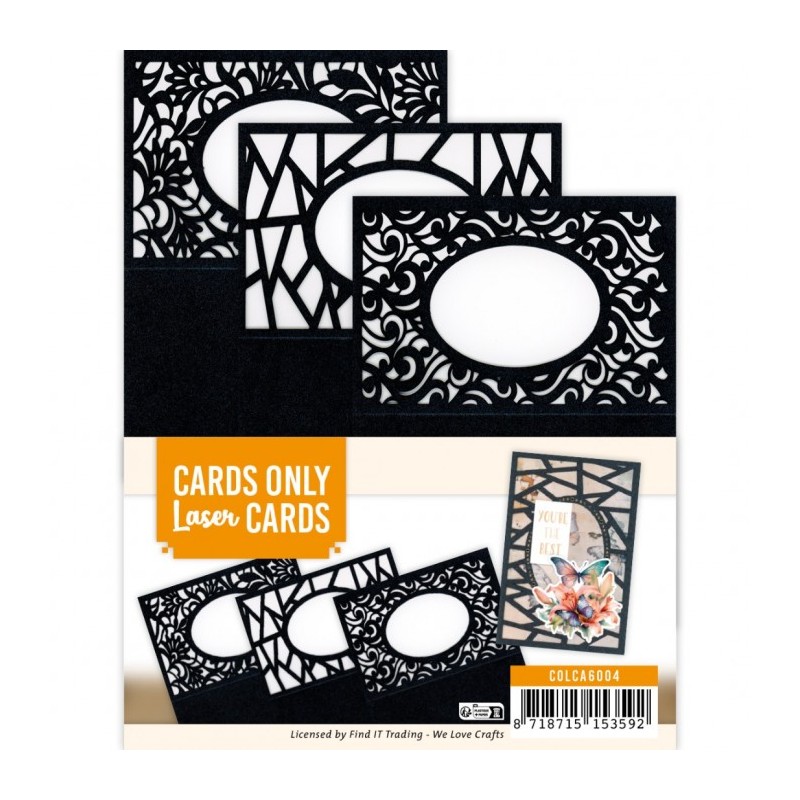 (COLCA6004)Cards Only - Laser Cards 4K - Set 2 zwart