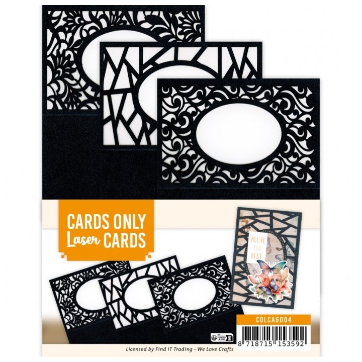(COLCA6004)Cards Only - Laser Cards 4K - Set 2 zwart