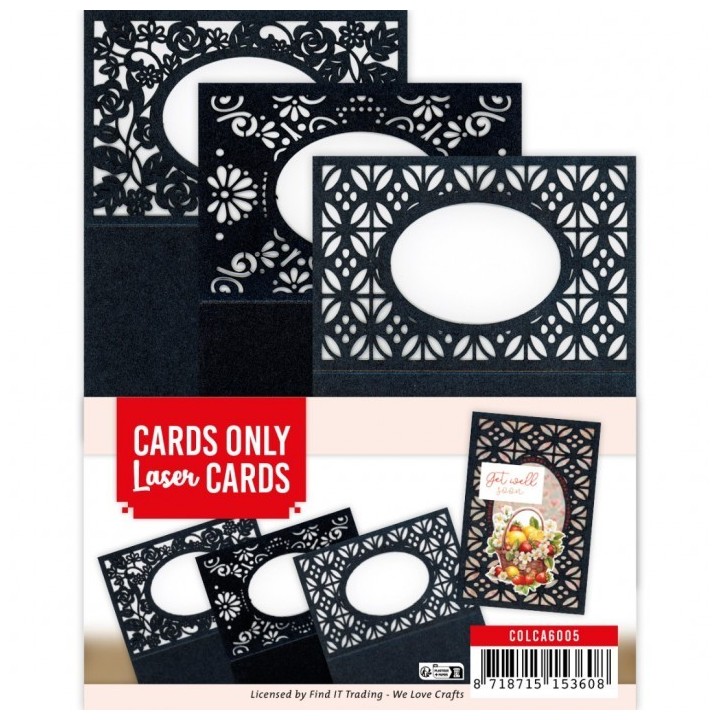 (COLCA6005)Cards Only - Laser Cards 4K - Set 3 zwart