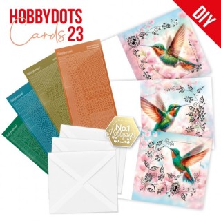 (DODOPP023)Dot and Do Cards 23 - Berries Beauties - Hummingbirds