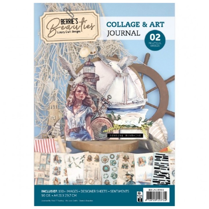 (BBCA10002)Berries Beauties - Collage & Art Journal 2 - Nautical Breeze