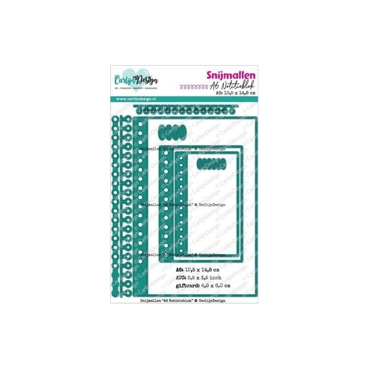 (CDSN-0301)CarlijnDesign Dies A6 Notitieblok