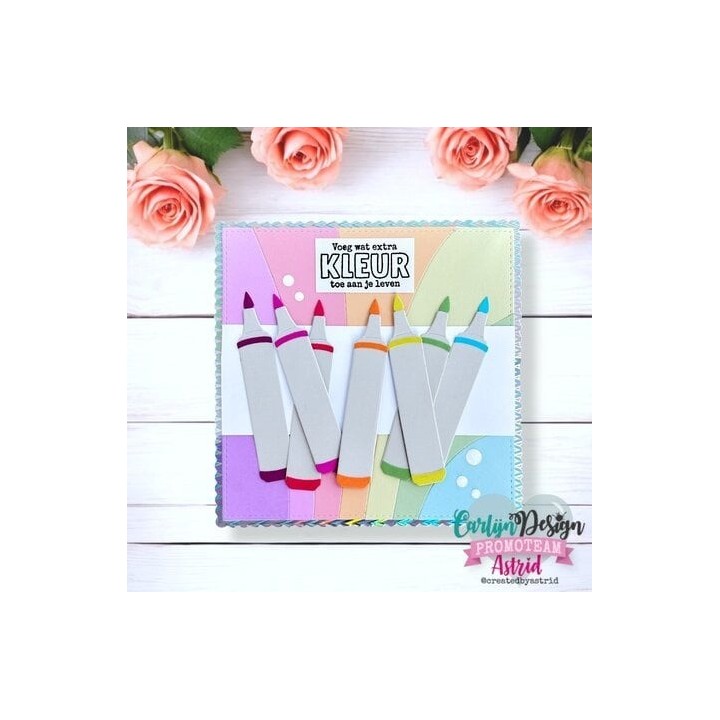 (CDSN-0303)CarlijnDesign Dies Square Rainbow
