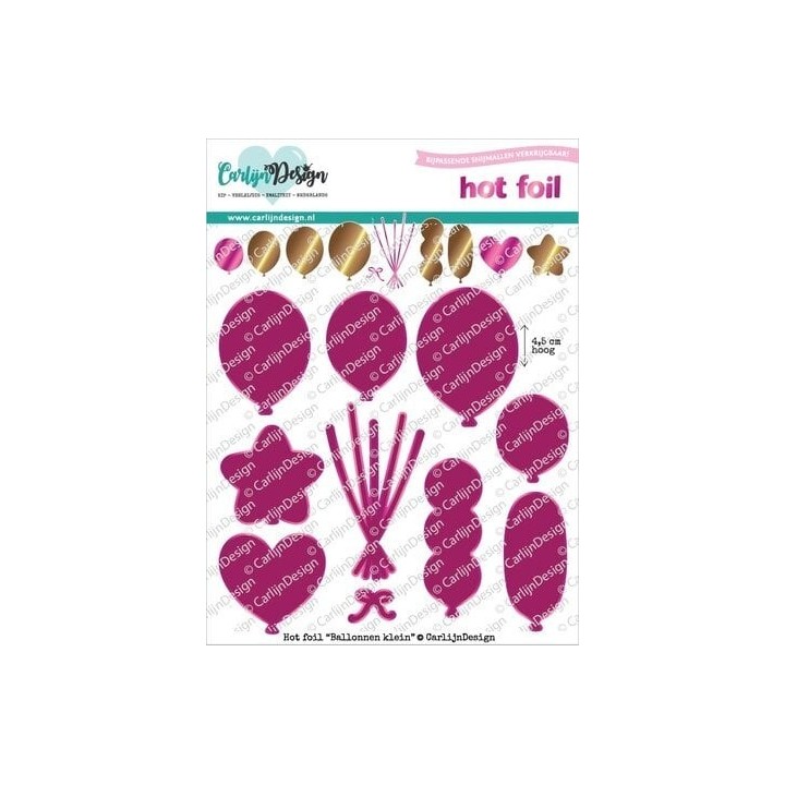 (CDHF-0076)CarlijnDesign Hot Foil Plate Small Balloons