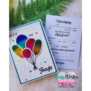 (CDHF-0076)CarlijnDesign Hot Foil Plate Small Balloons