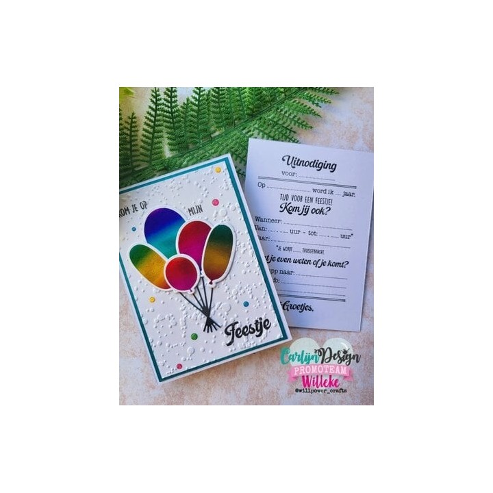(CDHF-0076)CarlijnDesign Hot Foil Plate Small Balloons
