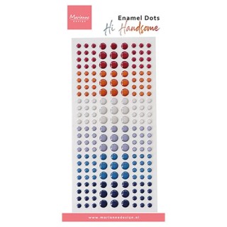 (PL4538)Marianne Design Enamel dots, Hi Handsome!