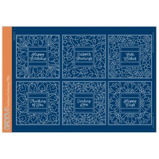 (GRO-PA-42441-16)Groovi plate A4 - Square Floral Framers