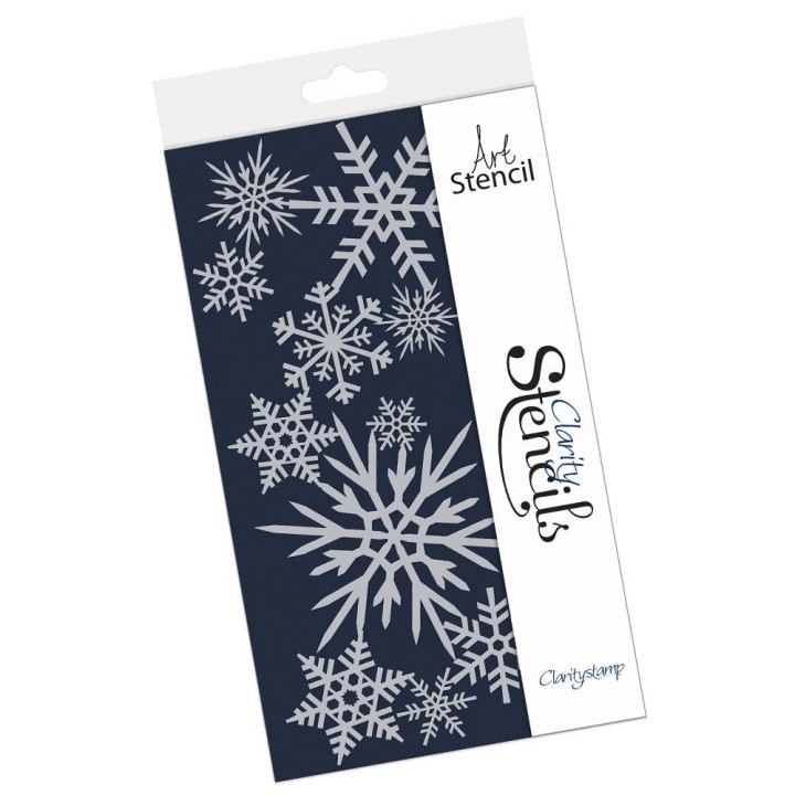 (STE-CH-00035-SP)Claritystamp Art Stencil Floral Flourish 7" x 7" Frameless