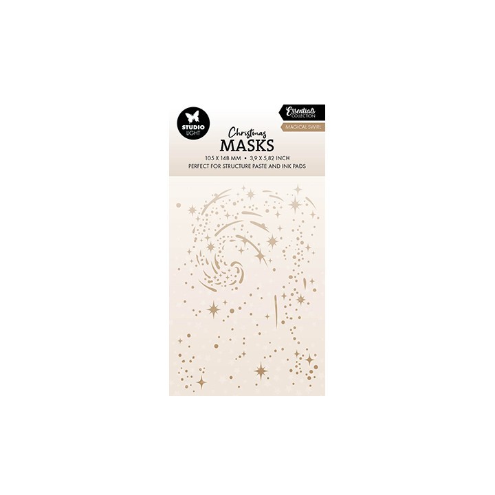 (SL-ES-MASK352)Studio light stencil Magical swirl Essentials nr.352