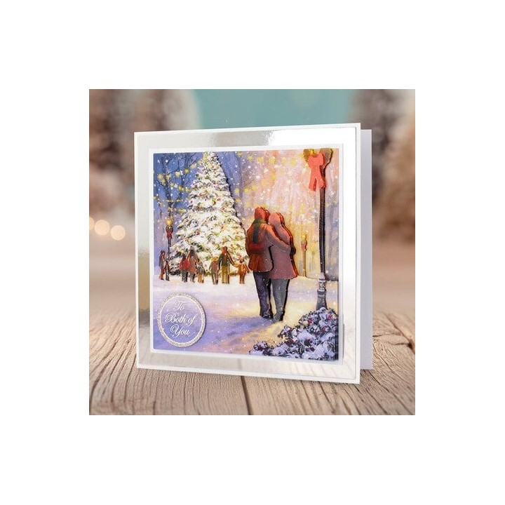 (11-DCD616)Katy Sue Designs A Christmas Walk 3D Die-Cut Decoupage (3pcs)