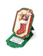 (11-DCD729)Katy Sue Designs Christmas Stockings 3D Die-Cut Decoupage (3pcs)