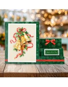 (11-DCD730)Katy Sue Designs Jingle Bells 3D Die-Cut Decoupage (3pcs)
