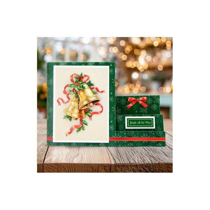 (11-DCD730)Katy Sue Designs Jingle Bells 3D Die-Cut Decoupage (3pcs)