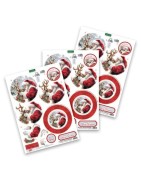 (11-DCD732)Katy Sue Designs Reindeer Kisses Bauble 3D Die-Cut Decoupage (3pcs)