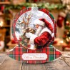 (11-DCD732)Katy Sue Designs Reindeer Kisses Bauble 3D Die-Cut Decoupage (3pcs)