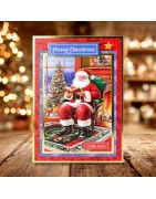 (11-DCD734)Katy Sue Designs Santa's Story 3D Die-Cut Decoupage (3pcs)