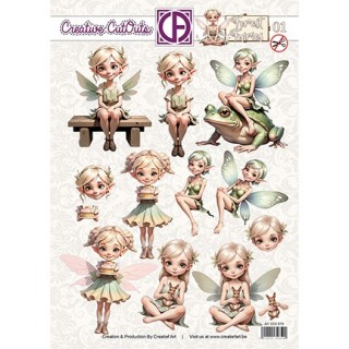 (CCO-019)3D Creative CutOuts Forest Fairies 01