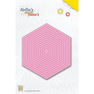 (MFD059)Multi Frame Die straight hexagon