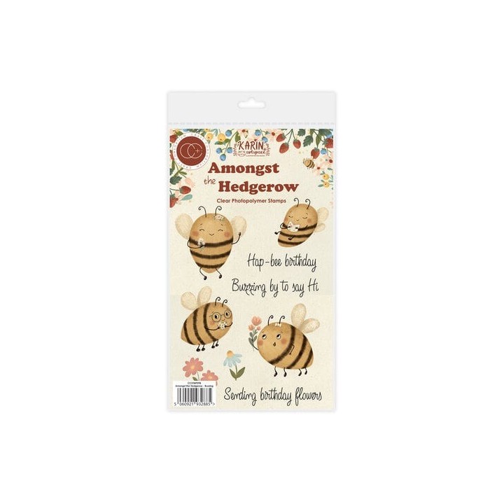 (CCSTMP098)Craft Consortium Amongst the Hedgerow A6 Clear Photopolymer Stamps Buzzing