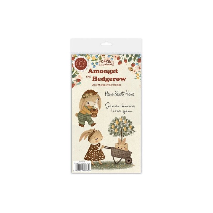 (CCSTMP100)Craft Consortium Amongst the Hedgerow A6 Clear Photopolymer Stamps Bunny