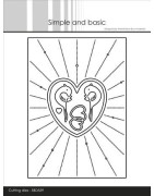(SBD559)Simple and Basic Heart Rays A6 Dies