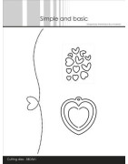 (SBD561)Simple and Basic Happy Hearts Dies