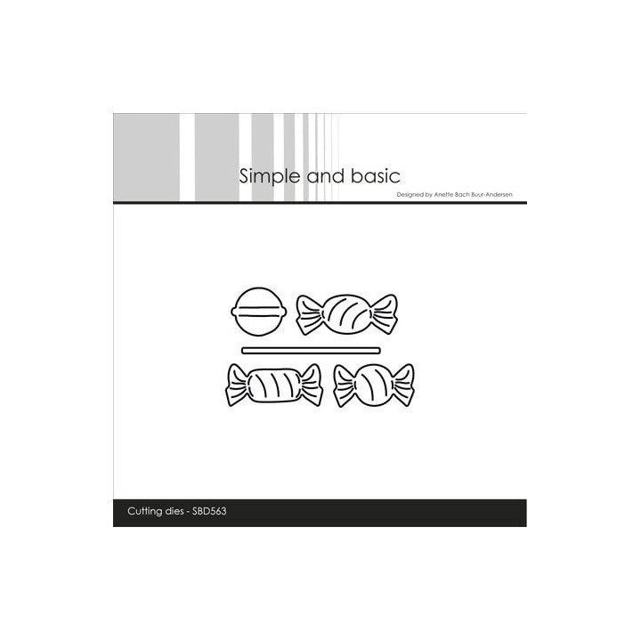 (SBD563)Simple and Basic Lollipop and Sweets Dies