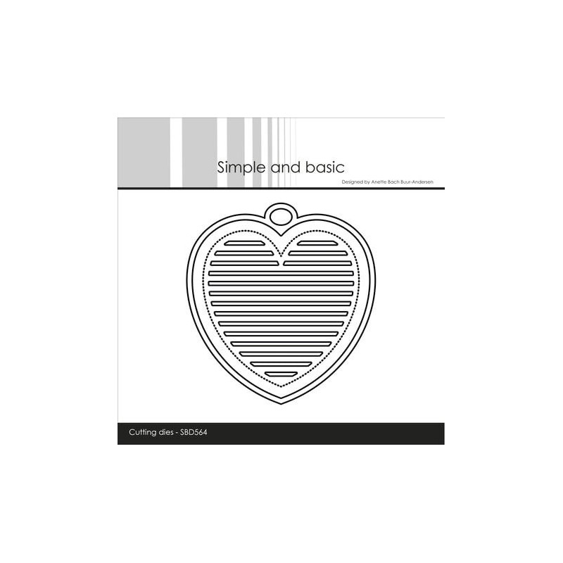(SBD564)Simple and Basic All Lined up - Heart Dies