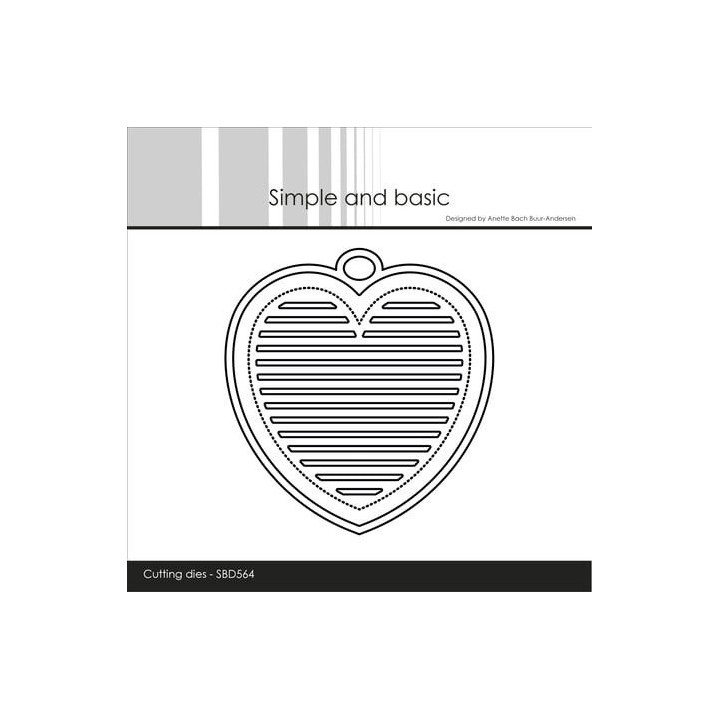 (SBD564)Simple and Basic All Lined up - Heart Dies