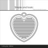 (SBD564)Simple and Basic All Lined up - Heart Dies