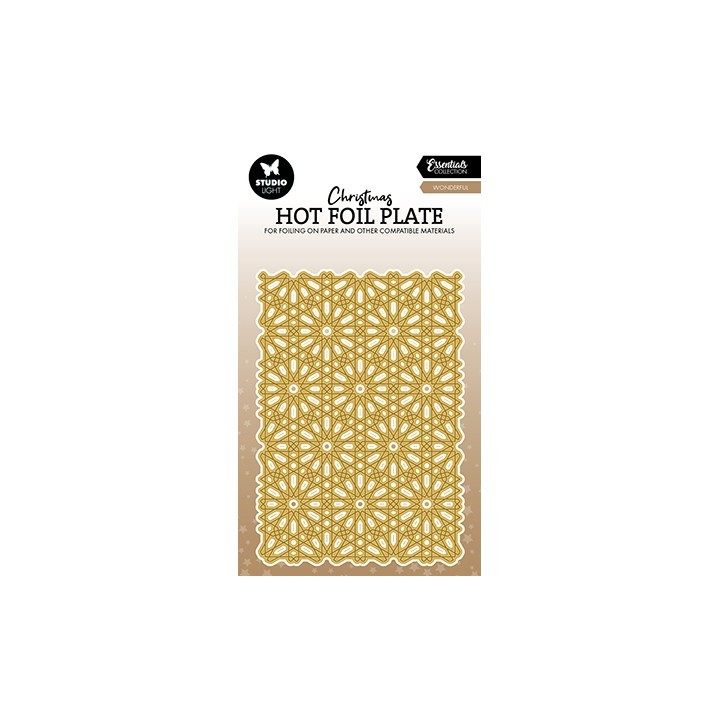 (SL-ES-HFP02)Studio Light Hot Foil Plate Snow pattern Essentials nr.02