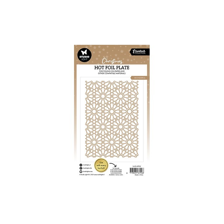 (SL-ES-HFP02)Studio Light Hot Foil Plate Snow pattern Essentials nr.02