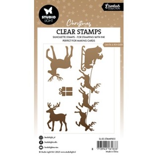 (SL-ES-STAMP855)Studio light clear stamp Santa & Rendeer Essentials nr.855