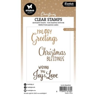 (SL-ES-STAMP852)Studio light clear stamp  Joy & Love Essentials nr.852