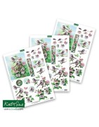 (11-DCD528)Katy Sue Designs Birds in Blossom 3D Die-Cut Decoupage (3pcs)